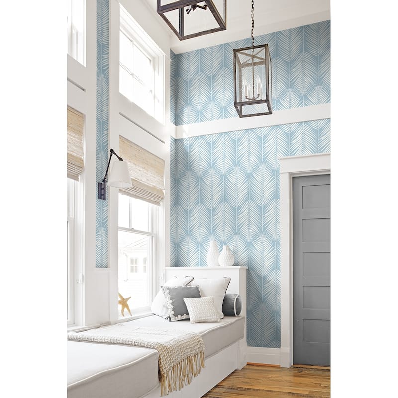NextWall Palm Silhouette Peel and Stick Wallpaper