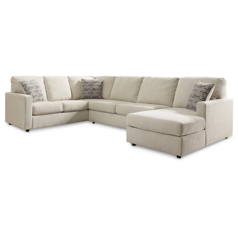 Signature Design by Ashley Edenfield 3-Piece Sectional with Chaise - 139"W x 89"D x 35"H