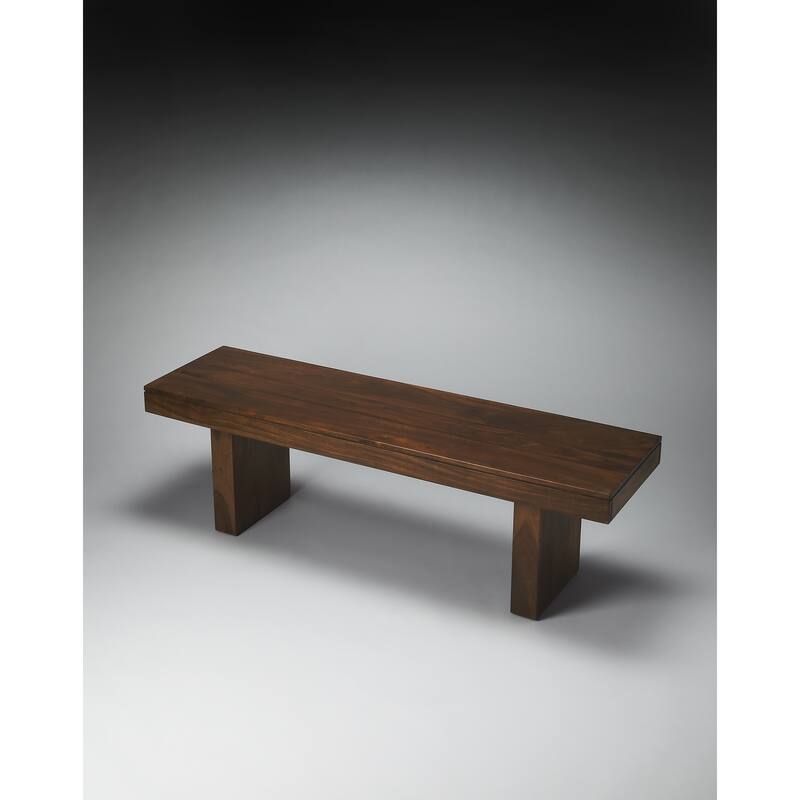 Butler Hewett Brown Wood Bench
