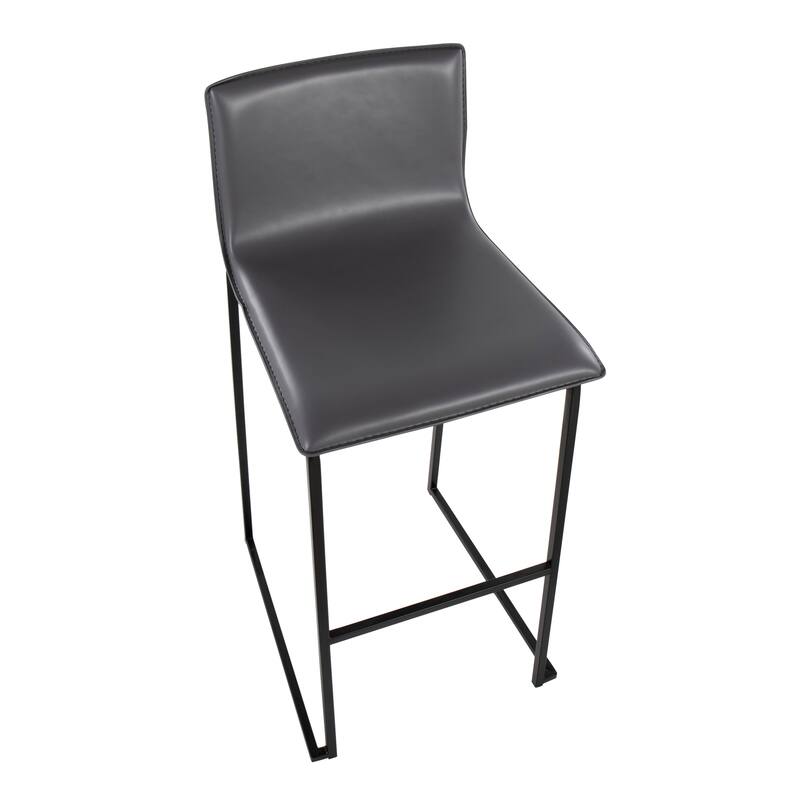 Silver Orchid Mara Upholstered Bar Stool - Set of 2