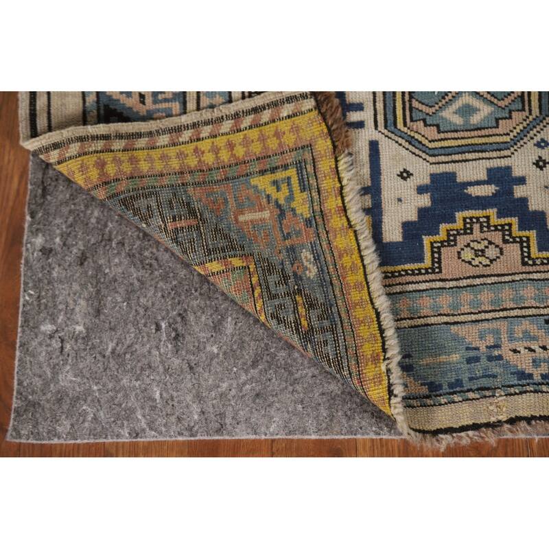 Pre-1900 Antique Shirvan Accent Rug Hand-Knotted Wool Carpet - 3'3"x 5'5"