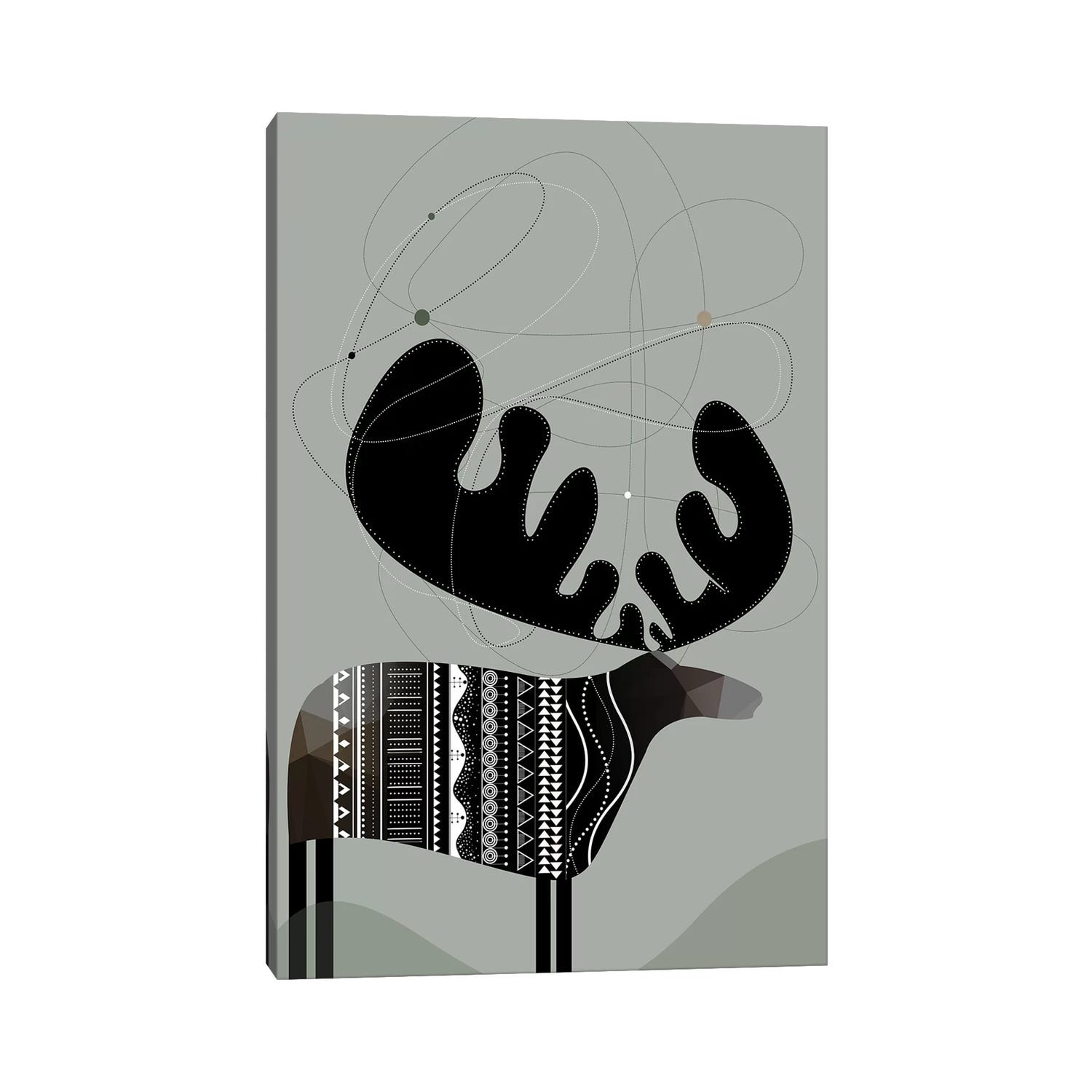 iCanvas "Moose" by Soul Curry Art & Illustrations Canvas Print