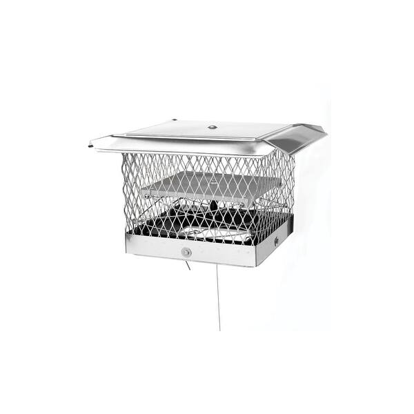 Shop Lock Top 9512 8 X 8 Chimney Cap And Damper With 5 8 Mesh