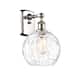 Option Polished Nickel / Clear Water Glass