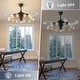 preview thumbnail 7 of 19, 48 Inch Retractable Clear 4-Blade Modern Sputnik Ceiling Fans with Light (excl.bulb) Luxury Chandelier