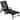WINSOON HIPS All-Weather Outdoor 5-Position Adjustable Backrest Lounge Chair with Wheels, Cup Holder and Table
