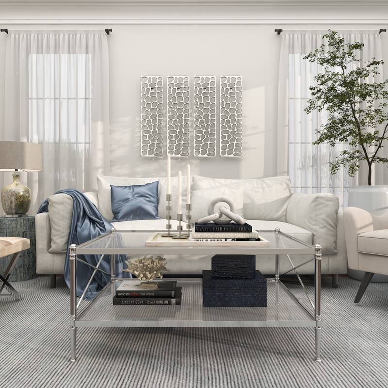 Silver Aluminum Metal Inspired Coral Wall Decor (Set of 2) - Silver or Gold