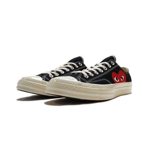 cdg black converse high