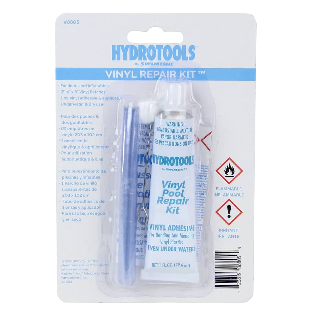 7 Blue and White Multi-Use Repair Kit for Swimming Pools and Inflatables - 7"