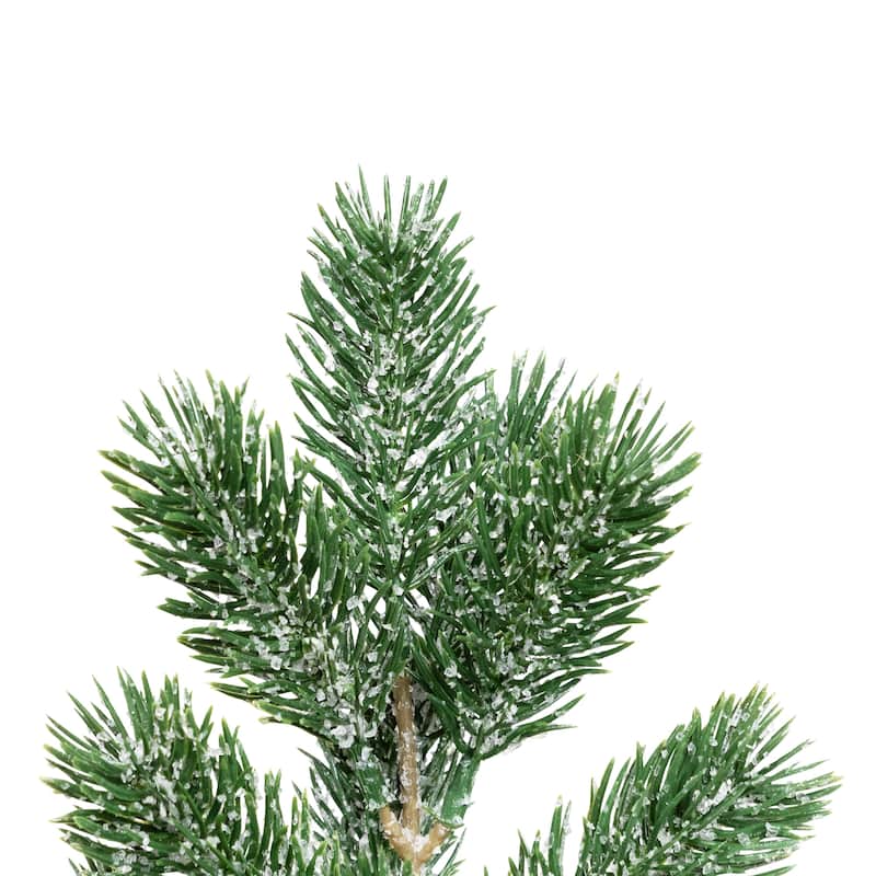 Frosted Pine in Burlap Base Christmas Tree - 17.5" - Unlit