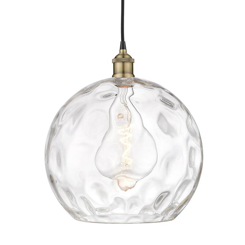Innovations Lighting 616-1P-16-14 Athens Pendant Athens 14" Wide - Black Antique Brass / Clear Water Glass