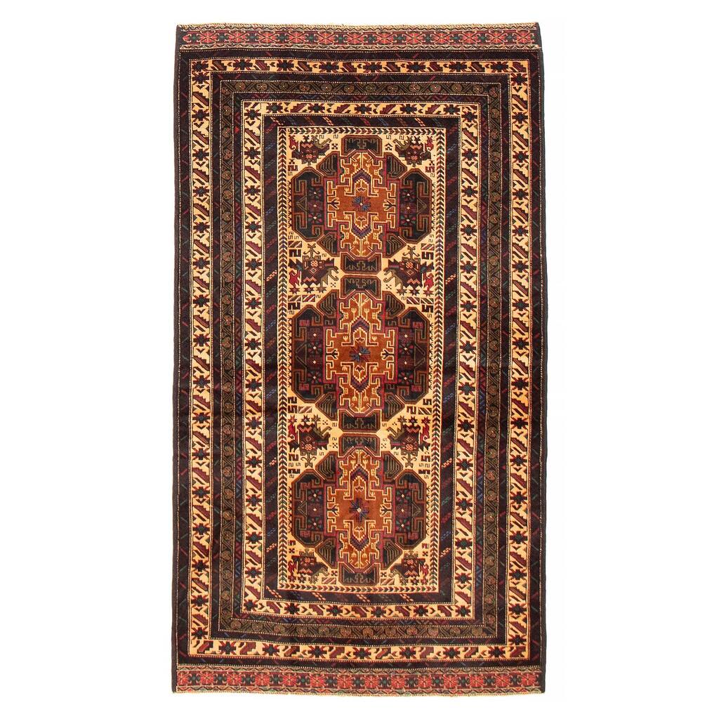 Teimani Ivory Rug 3'9" x 6'11" - 3'9 x 6'11