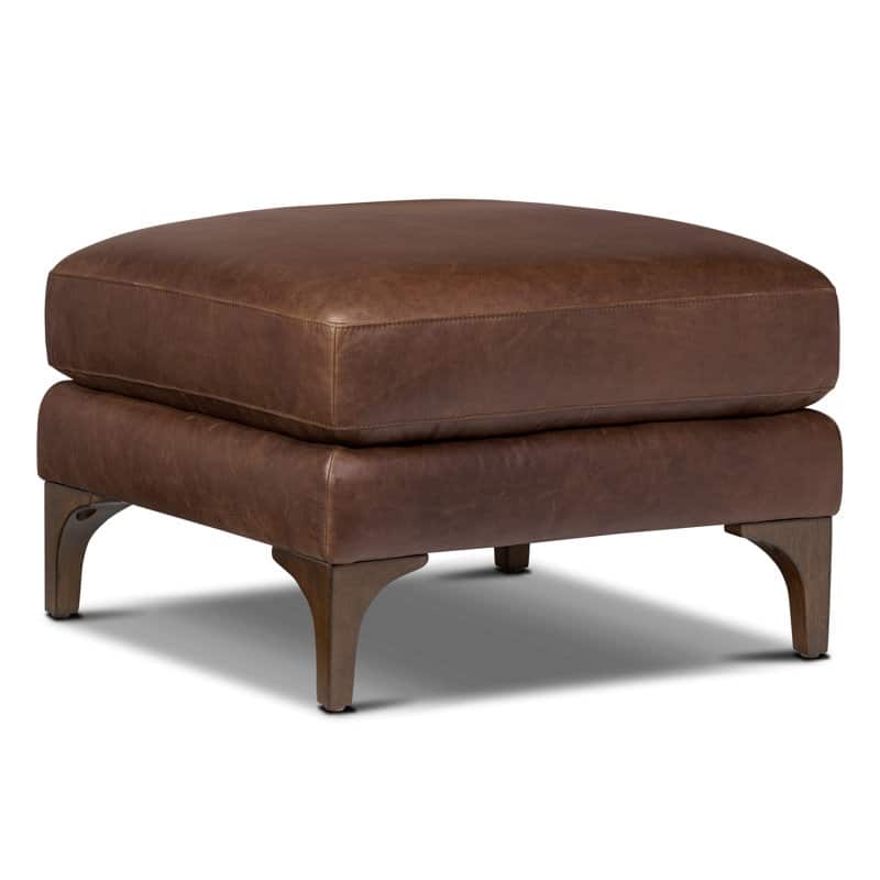 Poly & Bark Sorrento Ottoman - Full Grain Genuine Italian Leather