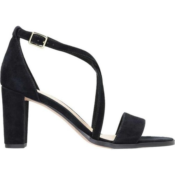clarks black sandals heels