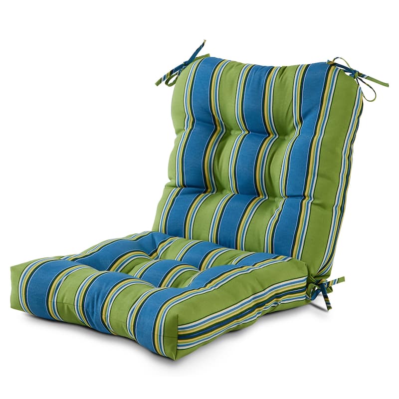 Cayman Stripe 21-inch x 42-inch Outdoor Chair Cushion (Cushion Only)