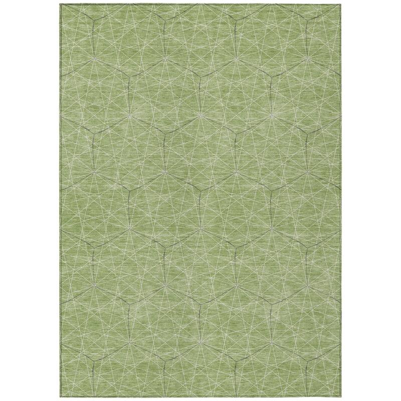 HomeRoots Geometric Transitional Rectangle Outdoor Rug