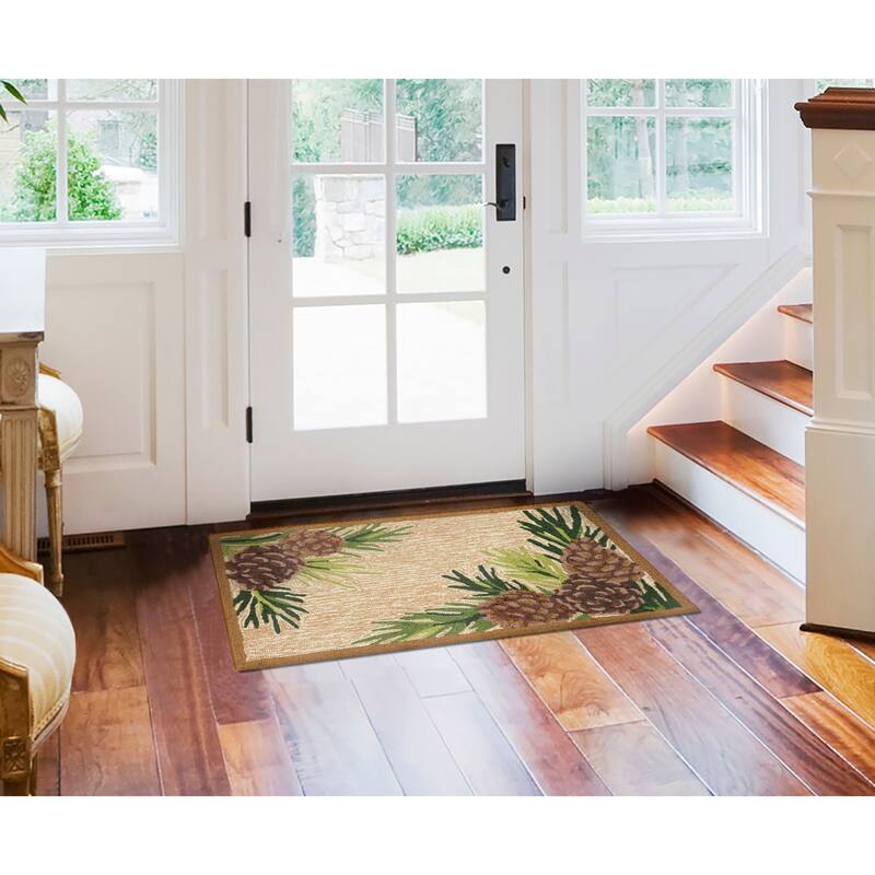 Liora Manne Ravella Forest Border Indoor/Outdoor Rug
