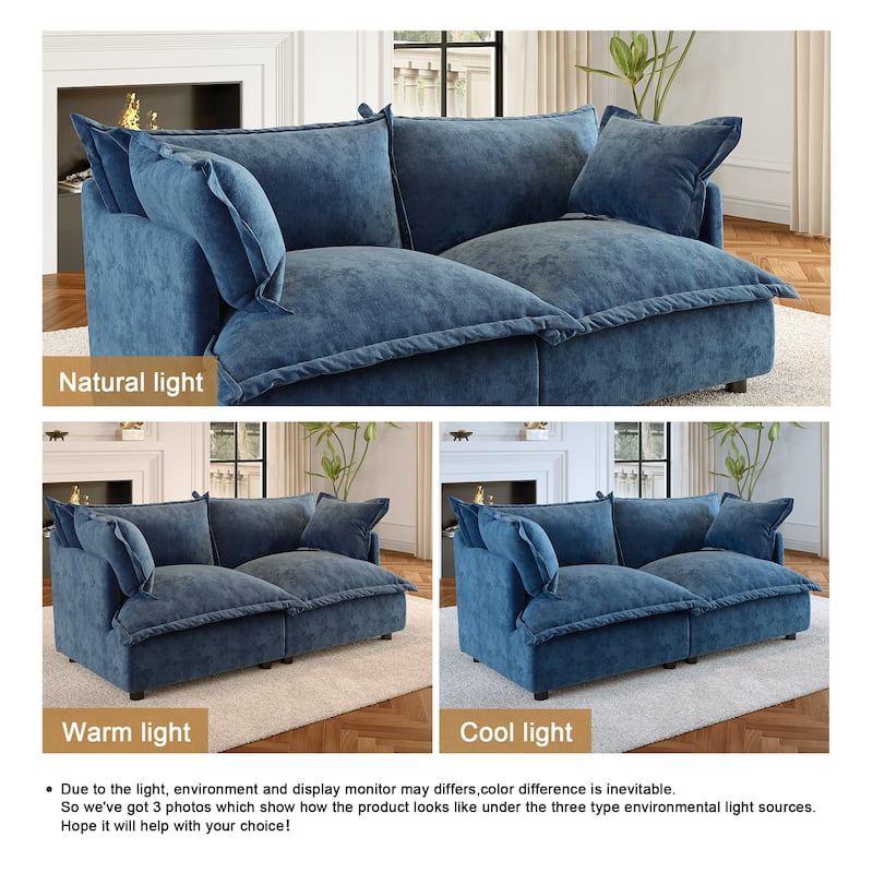 Cloud Chenille Upholstered Modular Sectional Sofa