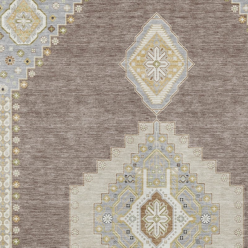 HomeRoots Oriental Traditional Rectangle Outdoor Rug