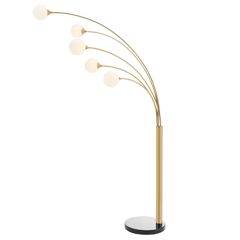 Anechdoche LED Gold and White Floor Lamp