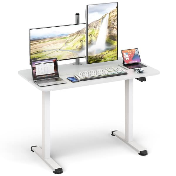 Gymax Electric Standing Desk Adjustable Stand up Computer Desk Bed