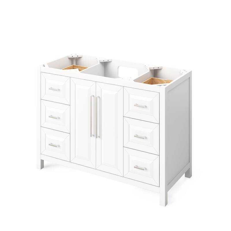 Jeffrey Alexander VN2CAD-48-NT Cade 48" Single Free Standing Vanity - White - Painted