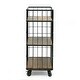 preview thumbnail 8 of 7, Colwill Indoor Mango Wood Handcrafted Kitchen Cart with Wheels by Christopher Knight Home