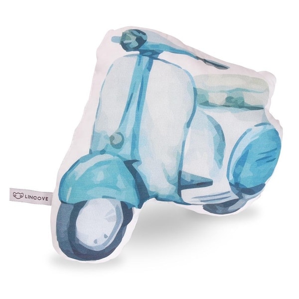 slide 2 of 2, Lincove Kids Motorbike Shape Pillow - 100% Cotton