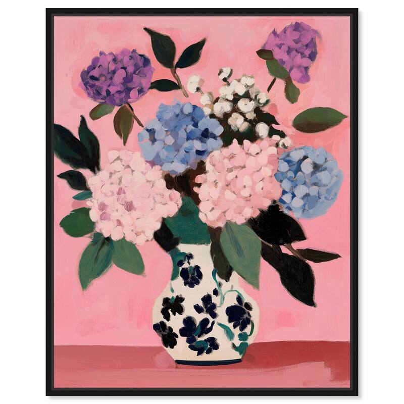 Flower Pot Dream II Canvas by Art Remedy - 30" x 36" - Black