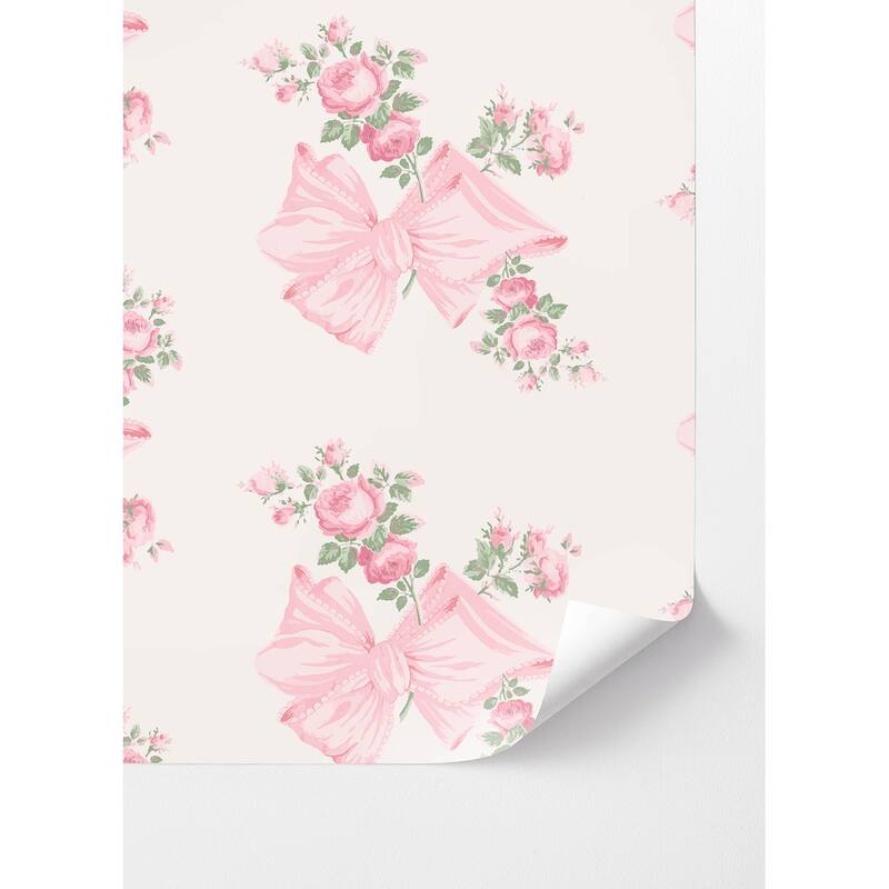 LoveShackFancy Rosa Beaux Pink Peel and Stick Wallpaper