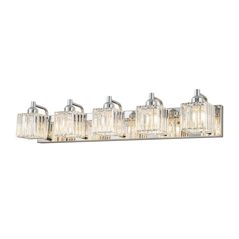 Modern 3/4/5-lights Crystal Bathroom Light Fixtures