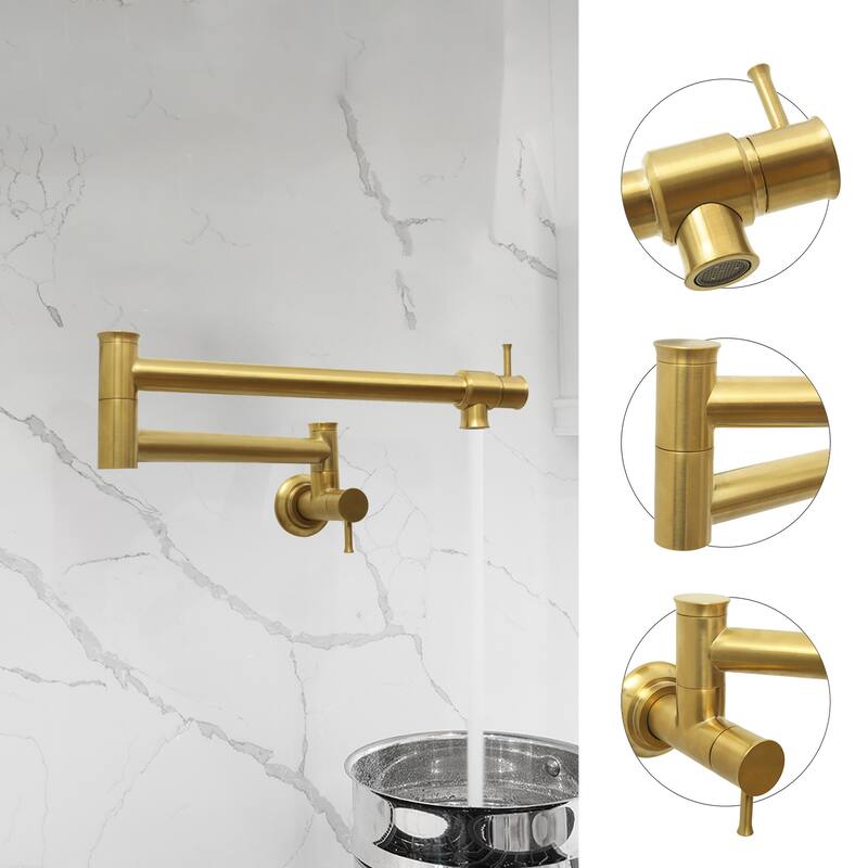 Pot Filler Kitchen Faucet Wall Mount
