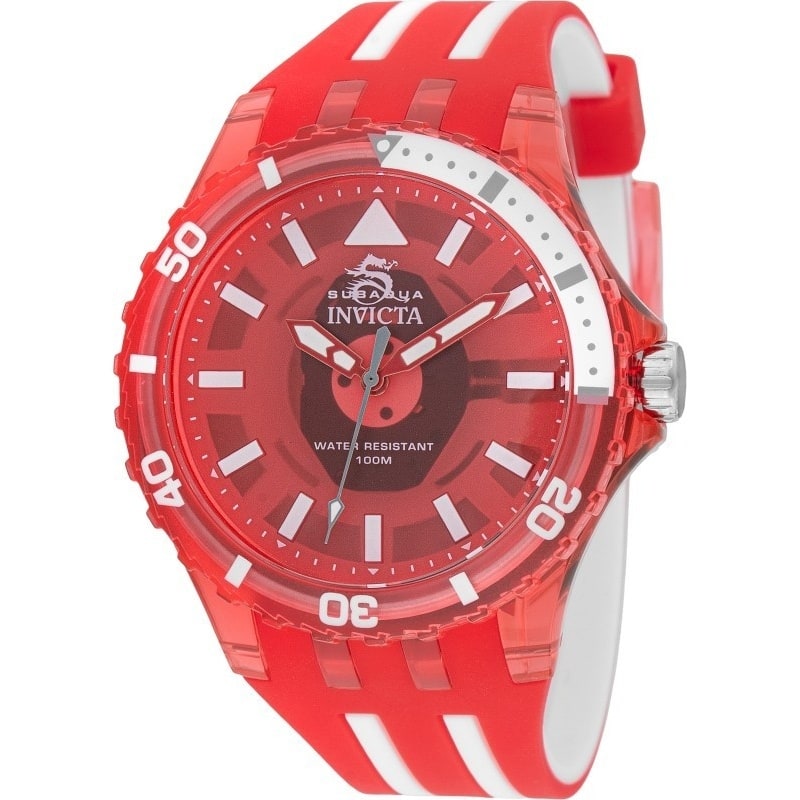 Invicta Men's 69450 Subaqua Quartz PC21S Plastic Dial Watch - Red