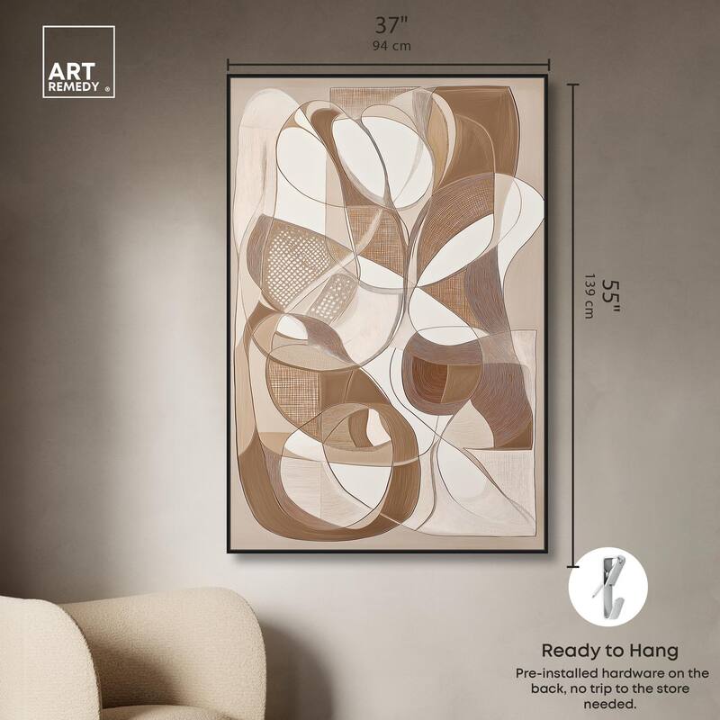 Mocha Dream Canvas by Art Remedy