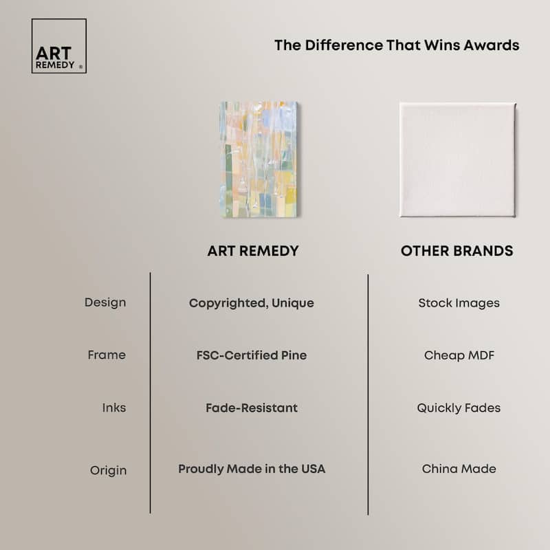 Vertical Drips Canvas by Art Remedy, Gallery Wrapped