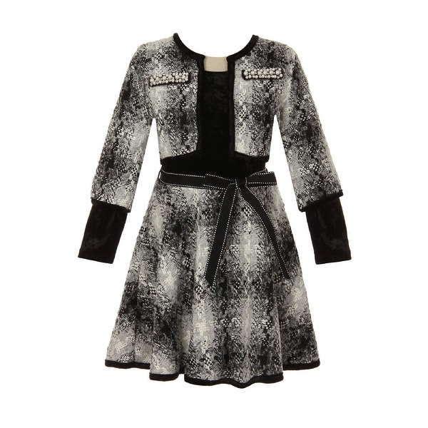 black and white christmas dress