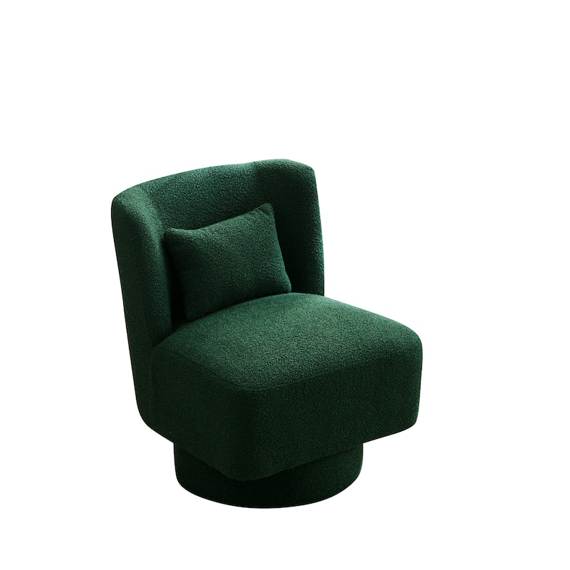 23.6"W Swivel Accent Chair and Comfy Accent Sofa Chair for Living Room, 360 Degree Club Chair