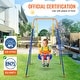 preview thumbnail 27 of 33, Swing Sets for Backyard, Toddler Swing Set Foldable Metal Stand, Easy to Assemble, Swingset Indoor/Outdoor
