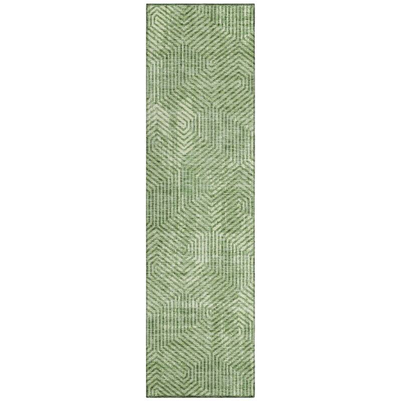 Machine Washable Indoor/ Outdoor Chantille Contemporary Maze Rug