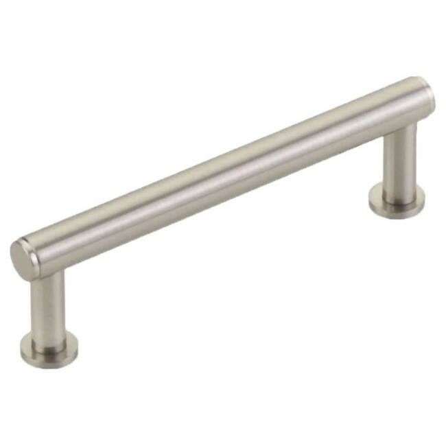 Schaub and Company Pub House 4" Center to Center Smooth Bar Solid - Brushed Nickel