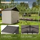 preview thumbnail 37 of 117, Patiowell 8' x 6' / 8' x 8' / 8' x 10 '/ 8' x 12' Plastic Outdoor Shed With Floor for Patio Furniture, Tools (Kick-It Shed)