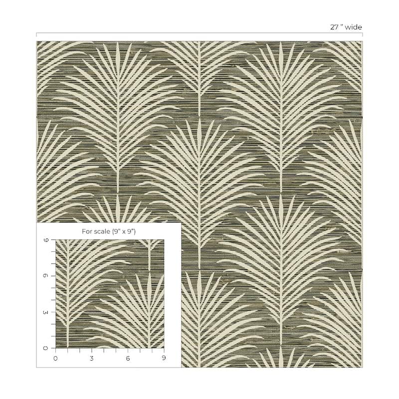 NextWall Grassland Palm Peel and Stick Wallpaper