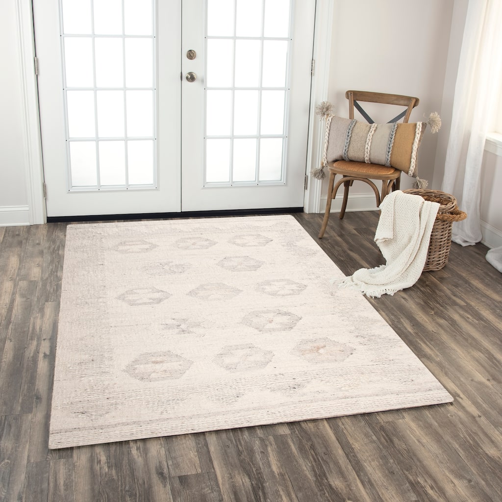 Alora Decor Taos Hand-woven Dhurrie Wool Blend Rug