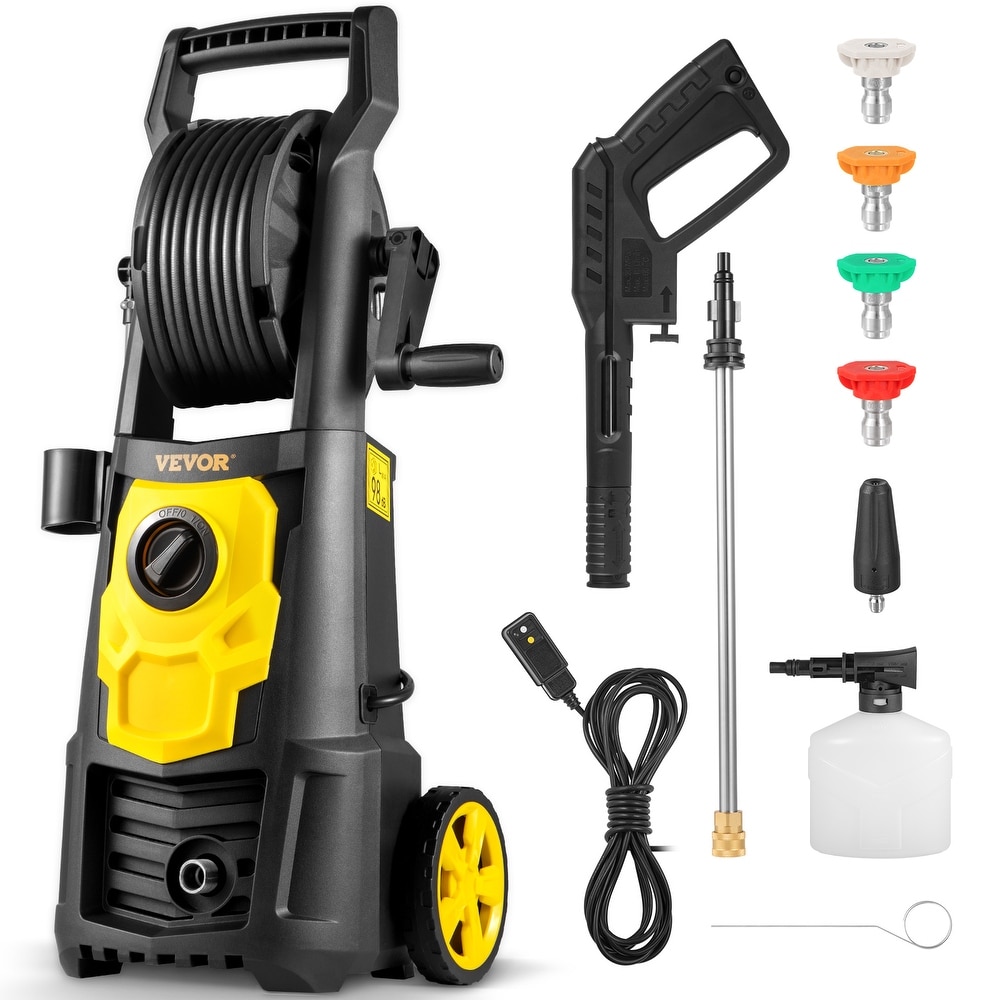 Enventor 2300 PSI Electric Portable Compact Powered Pressure Washer for Cars,  Patios, Driveways 
