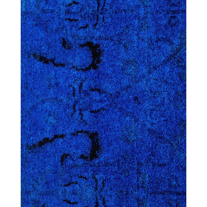 Fine Vibrance One-of-a-Kind Hand-Knotted Area Rug - Blue, 5' 5" x 8' 0" - 5' 5" x 8' 0"