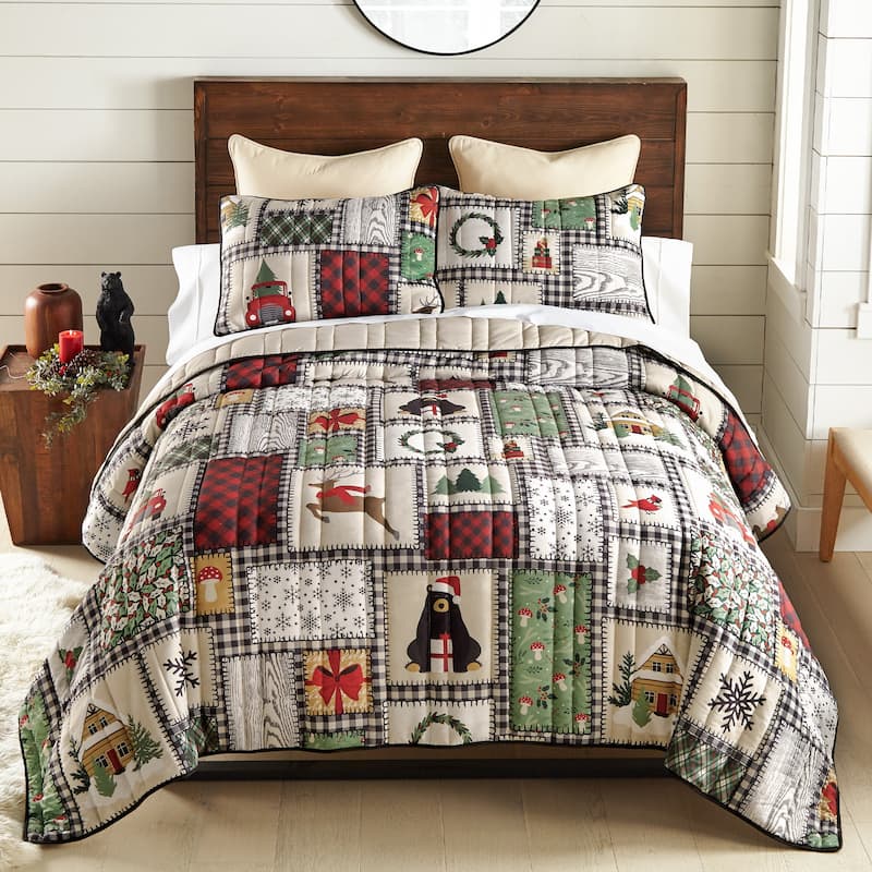 Your Lifestyle by Donna Sharp Winter Cottage Polyester Quilt Collection - Queen