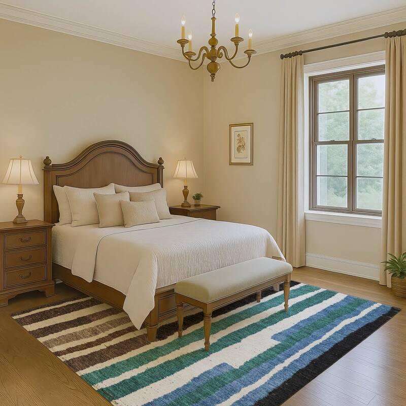 Premium Washable Super Soft Modern Stripe Mayfield Rug