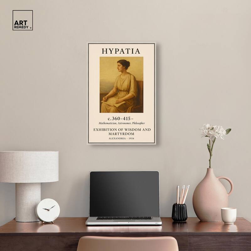 Early Female Scientist Canvas by Art Remedy
