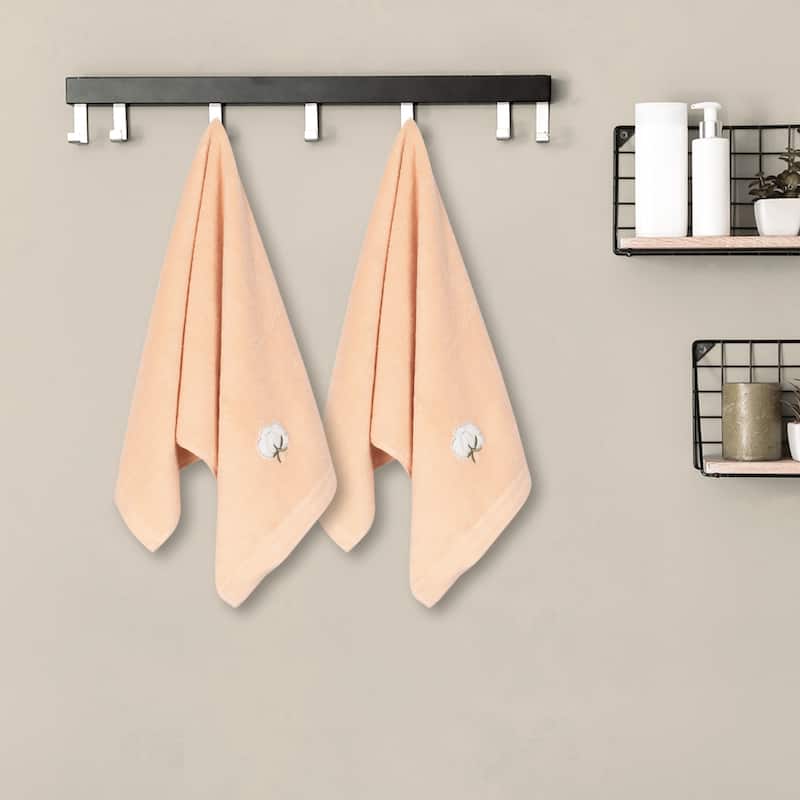Cotton 2 Piece Hand Towels, Comfortable and Lightweight Hand Towels for Bathroom, Kitchen 14" x 28"