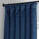 preview thumbnail 110 of 165, Exclusive Fabrics Signature Plush Velvet Hotel Blackout Curtains (1 Panel) - Luxury Soft Drapery for Light Control & Elegance